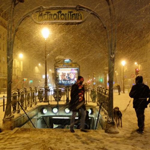 Paris_Metro Schneegestöber